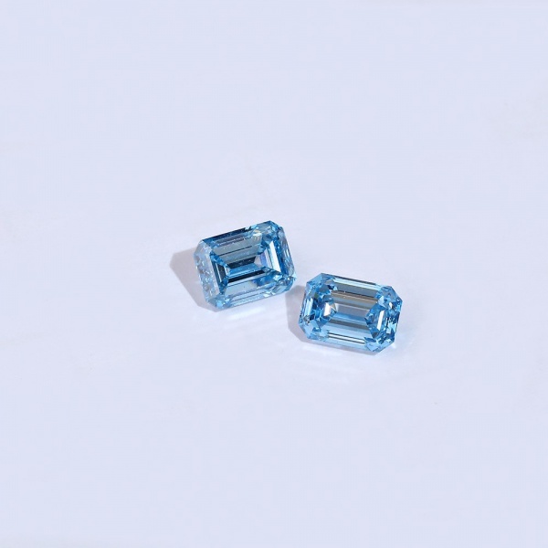 Amplia gama de parámetros Múltiples stocks Forma esmeralda Diamantes sueltos Diamantes azules CVD