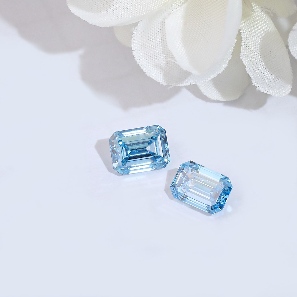 Amplia gama de parámetros Múltiples stocks Forma esmeralda Diamantes sueltos Diamantes azules CVD