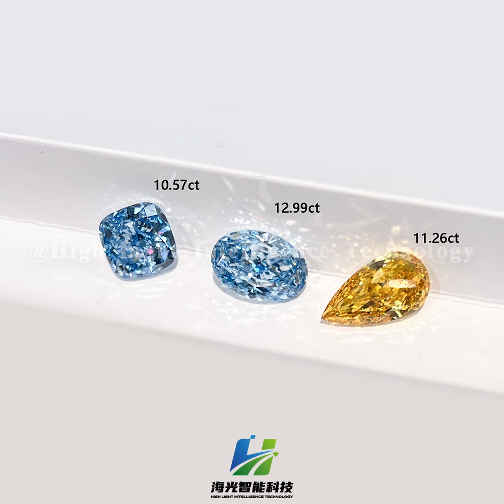Diamantes cultivados en laboratorio de gran tamaño: diamantes de colores