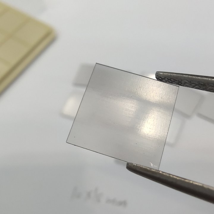 Placa de diamante monocristalino CVD de 10 x 10 mm