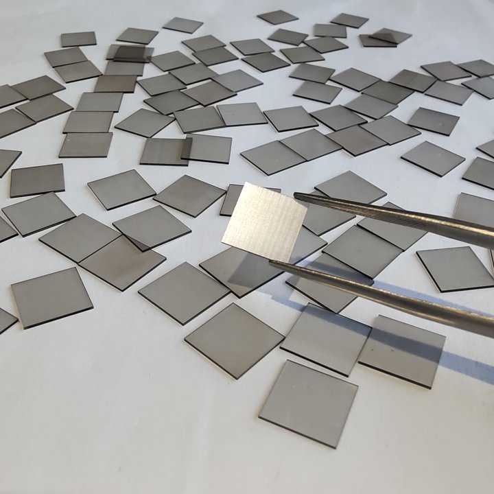 Placa de diamante monocristalino CVD de 10 x 10 mm