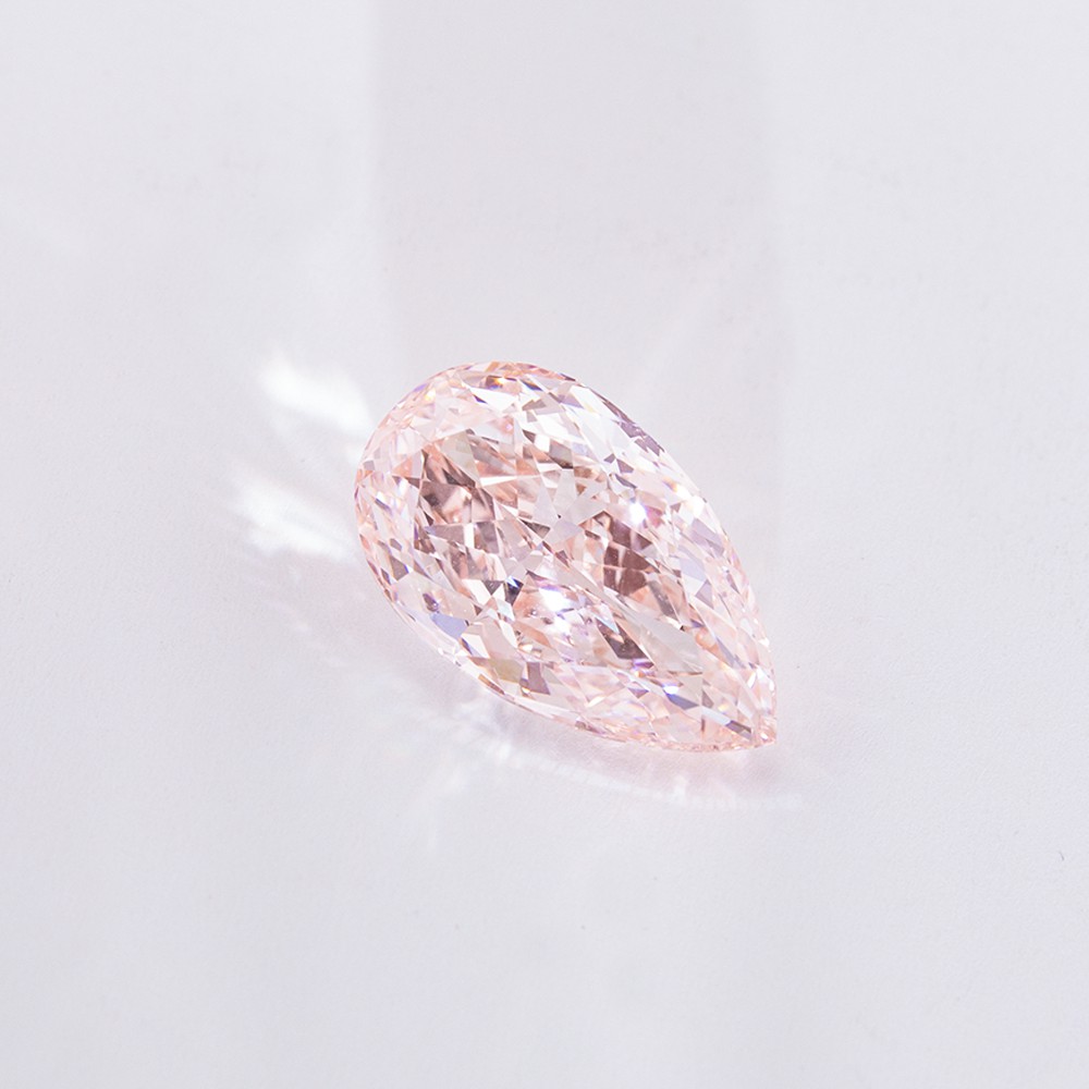 13.09ct diamantes a granel certificados IGI en forma de pera rosa de gran quilates