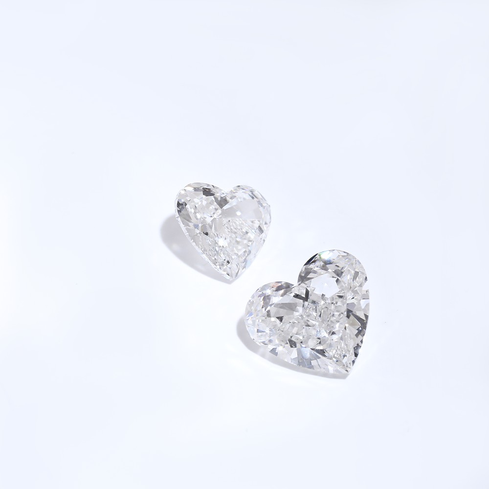 Más stock Corazón cortado Diamantes sueltos CVD Diamantes sueltos blancos