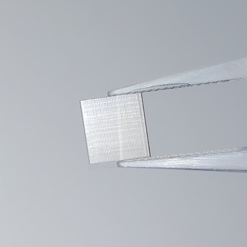 Aplicación industrial: Base de sustrato semiconductor de diamante monocristalino, placa de semilla CVD de 10 mm