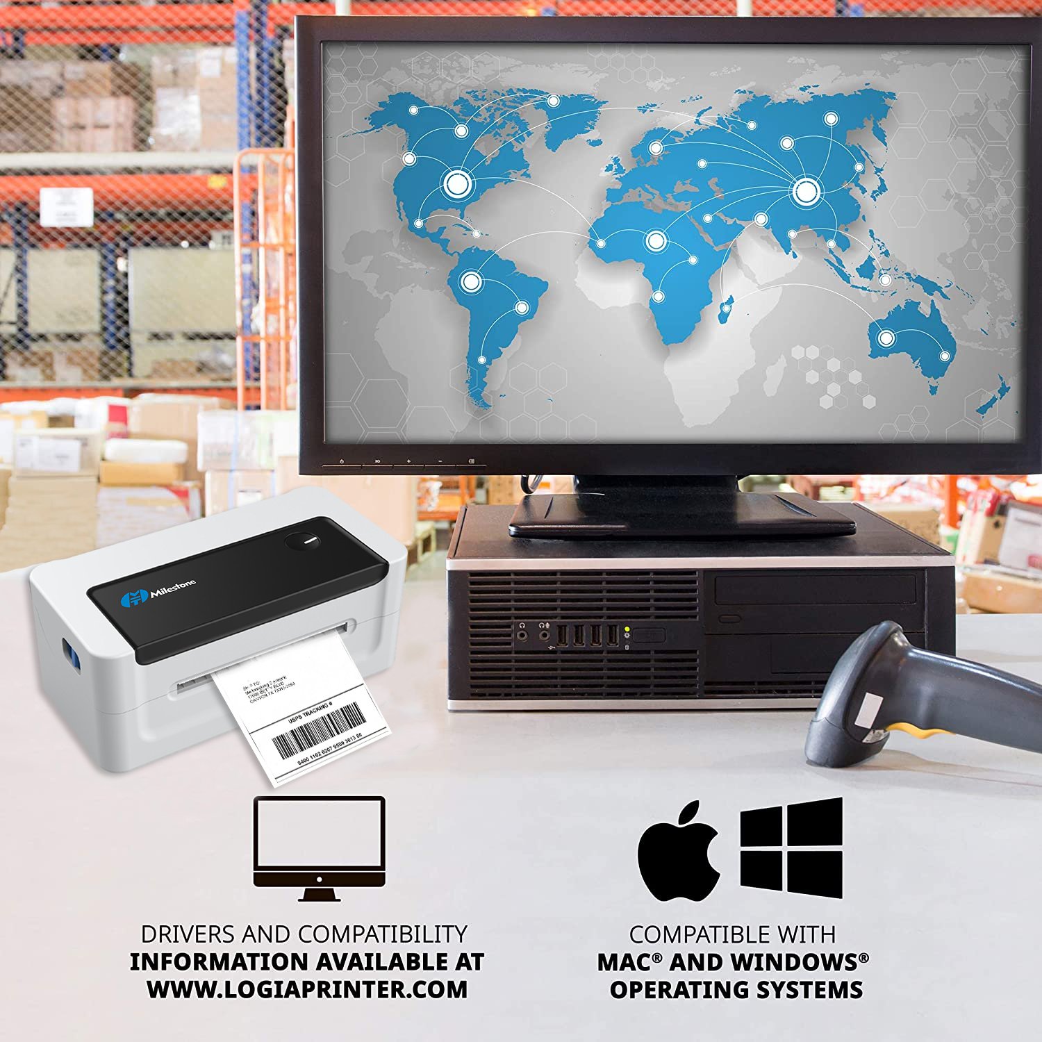 4 Inch 120mm Express Shipping Label Printer & Bluetooth Printer14