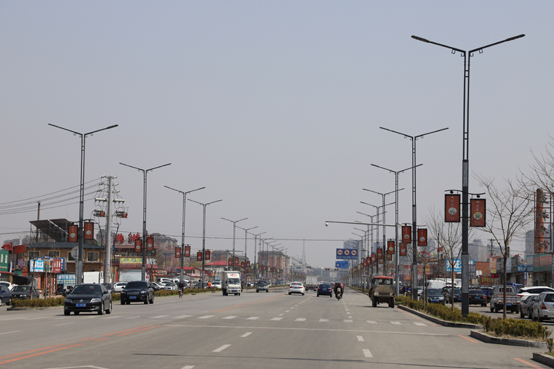 洛陽市開元大道西延路燈工程案例