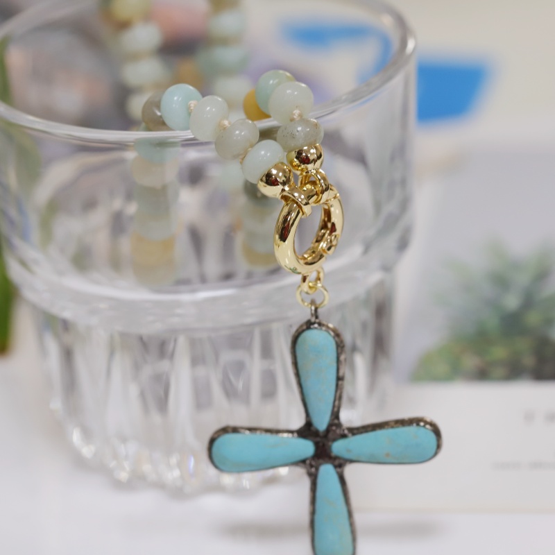 Bohemian style, Handmade Natural Stone Necklace,