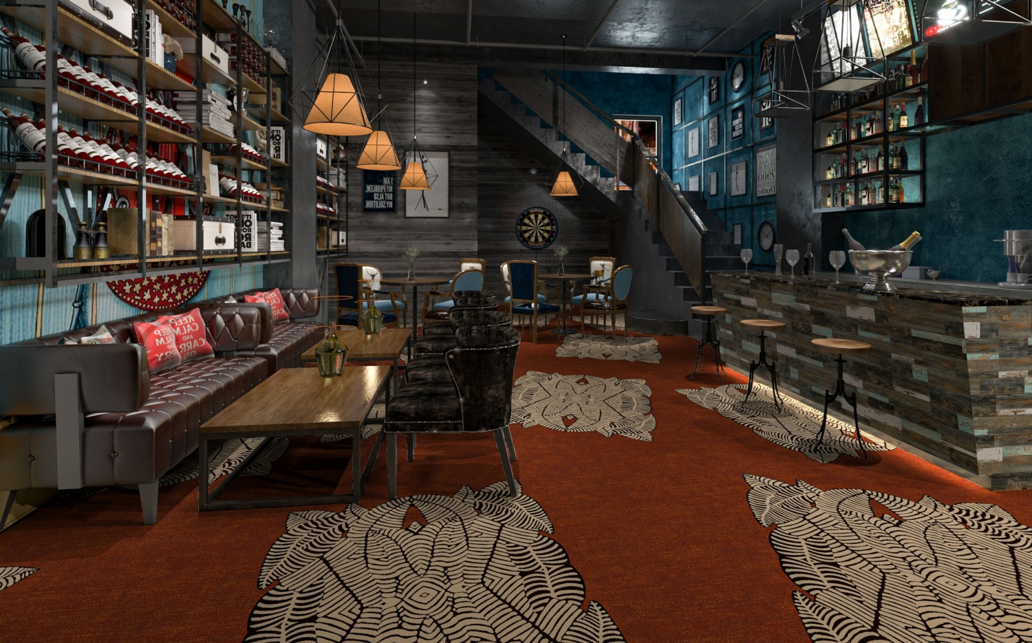 酒吧KTV定制地毯