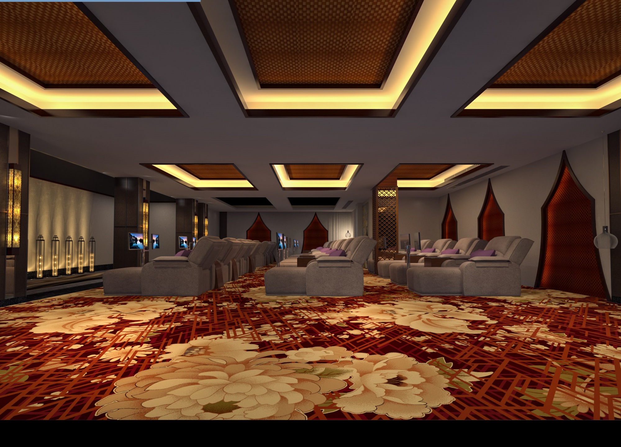 满铺酒店客房走廊地毯