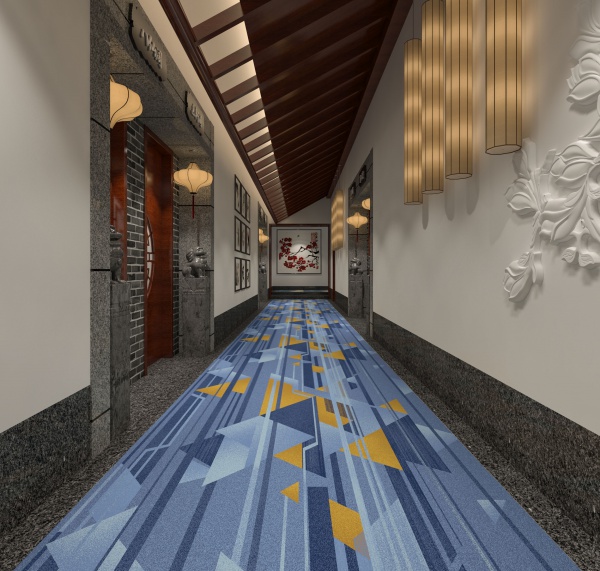 走廊客房宾馆地毯