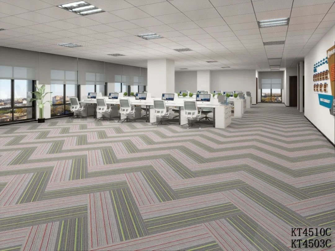 拼块地毯。条纹地毯，办公地毯