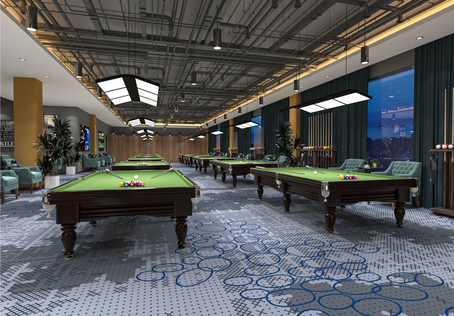 台球厅地毯，桌球馆台球室，酒店宾馆办公KTV酒吧地毯