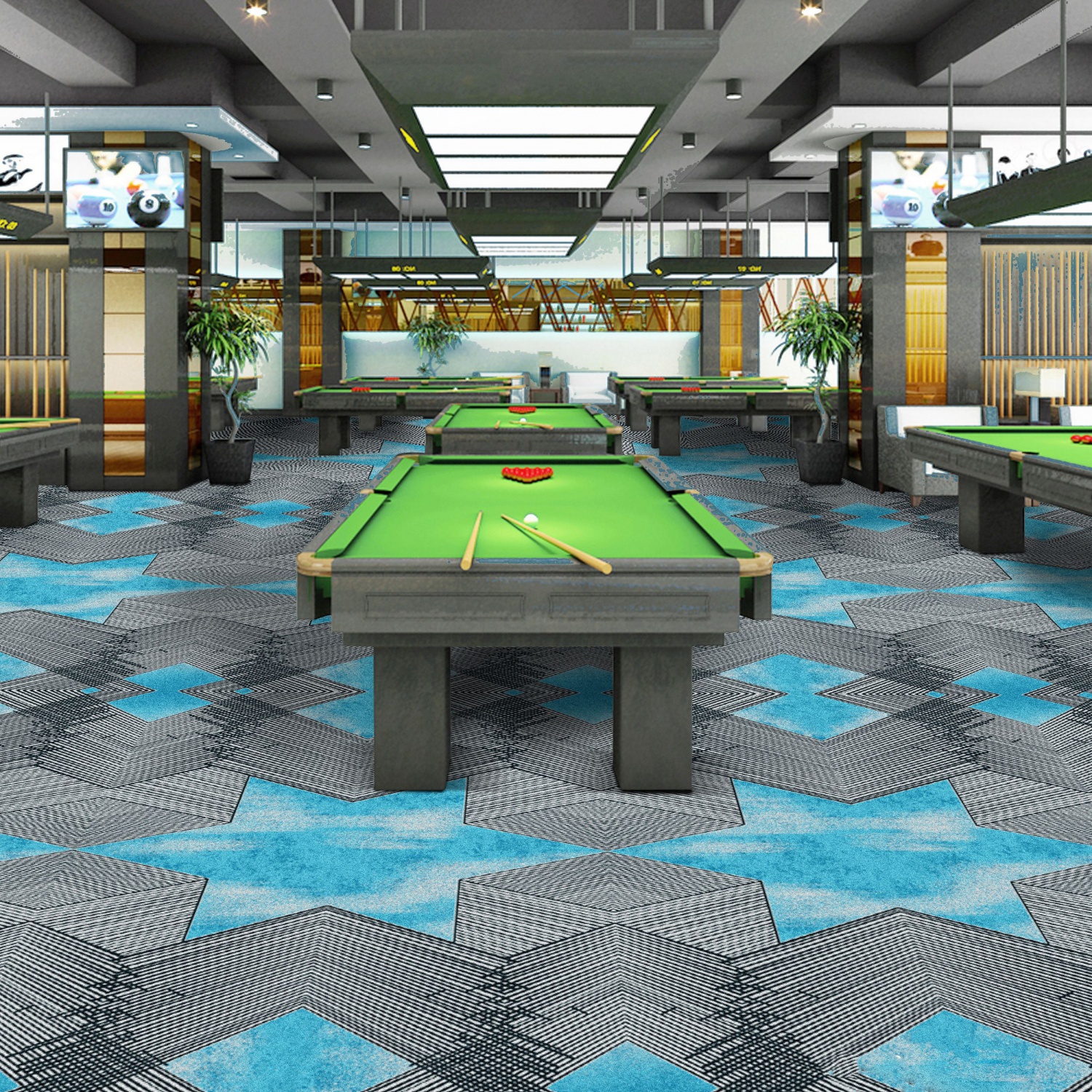 台球室桌球馆地毯直播间地毯 carpet 现货供应