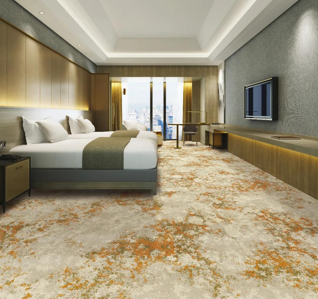 圈绒提花地毯阻燃防火