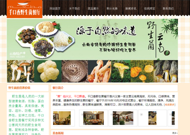 食品店网站建设