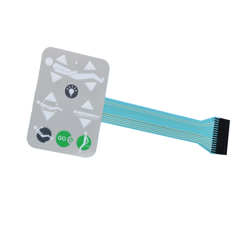 Medical lifting bed button