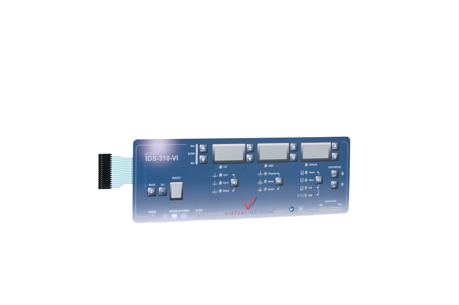 Color gradient illuminated keys