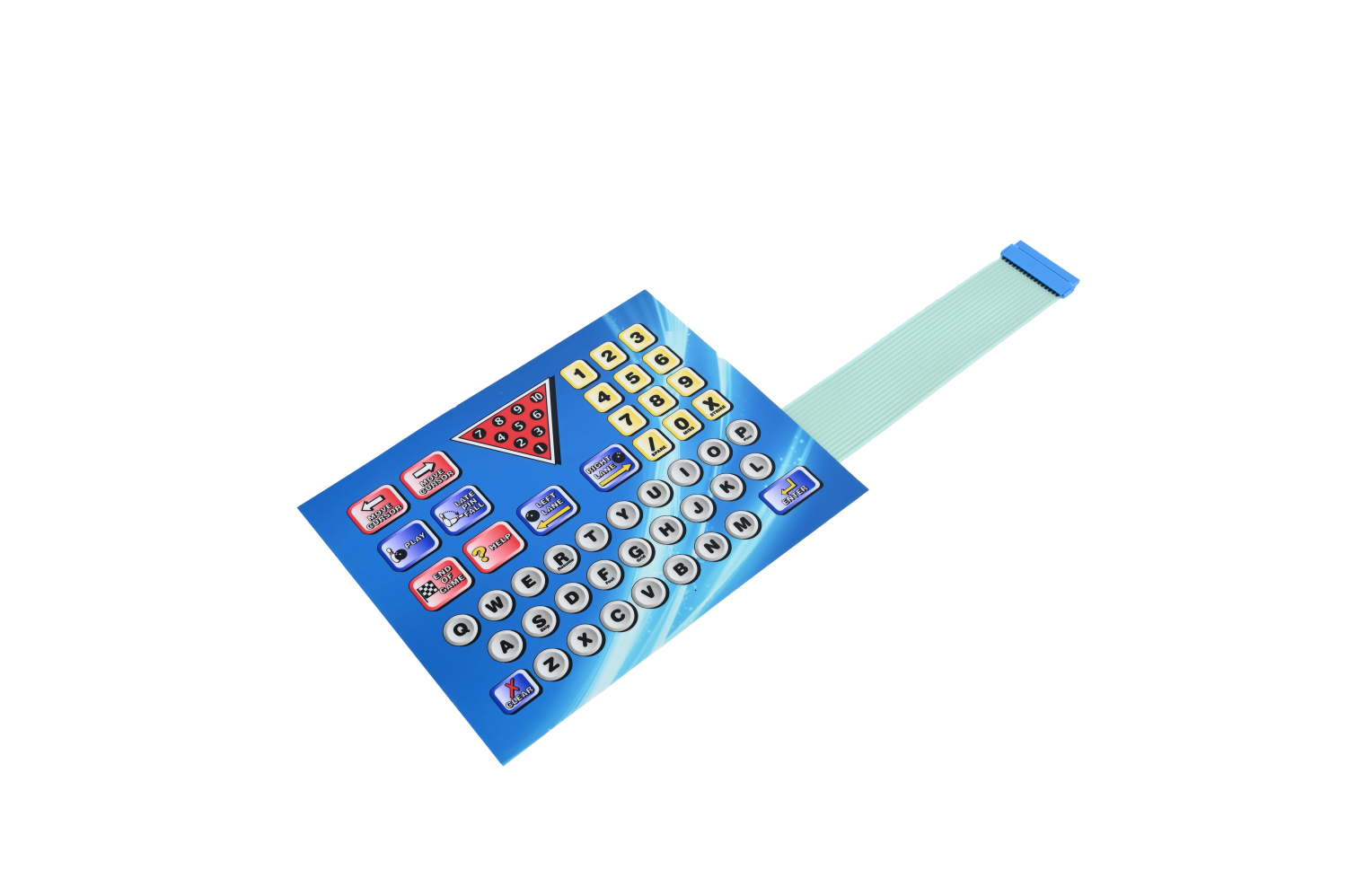 Color gradient key switch