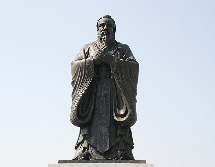 出口马来西亚孔子铜像