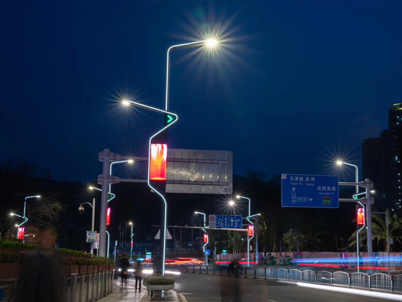 A case of smart street lamp installation in a certain street of Tianjin