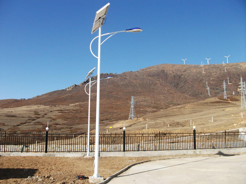 A case of solar street lamp installation in a factory in Guyuan, Ningxia