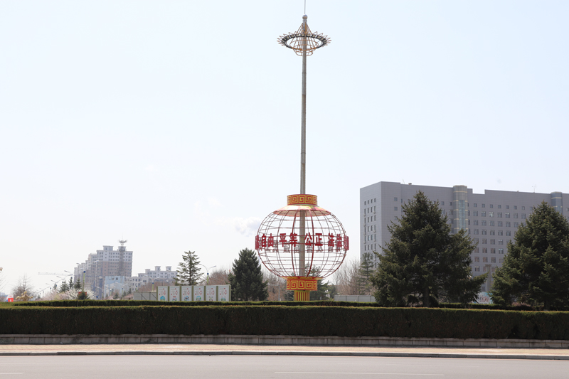A case of high-pole lamp installation at a certain intersection in Dashiqiao, Liaoning Province