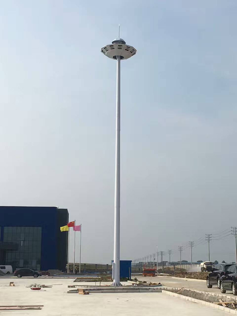 A case of high-pole lamp installation for a company in Qingdao, Shandong Province
