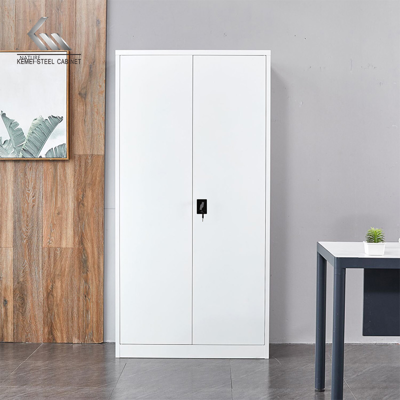 KEMEI Full Height Swing Door Metal Cabinet 4 Shelves