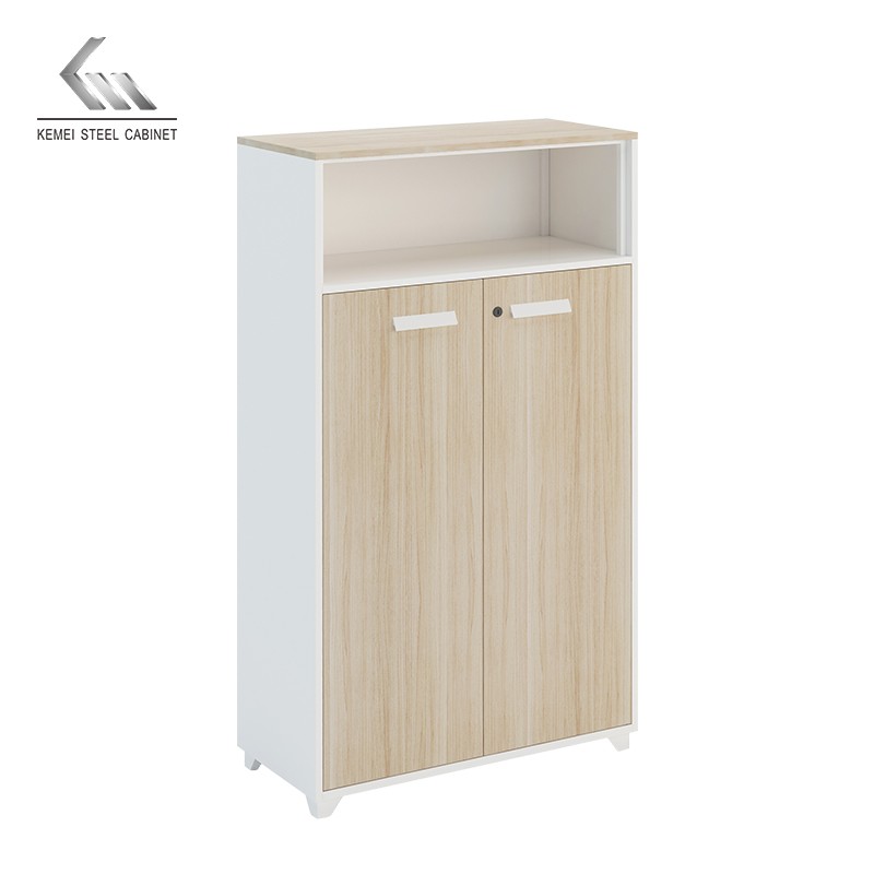 Modern New Design Maple Wooden Color Cabinet Metal Low File Storage Steel Wardrobe