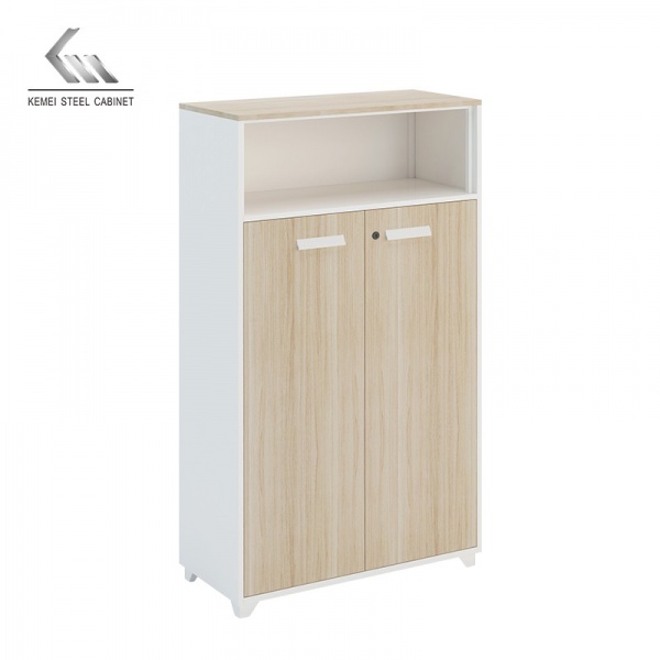 Modern New Design Maple Wooden Color Cabinet Metal Low File Storage Steel Wardrobe