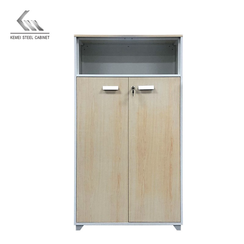 Modern New Design Maple Wooden Color Cabinet Metal Low File Storage Steel Wardrobe