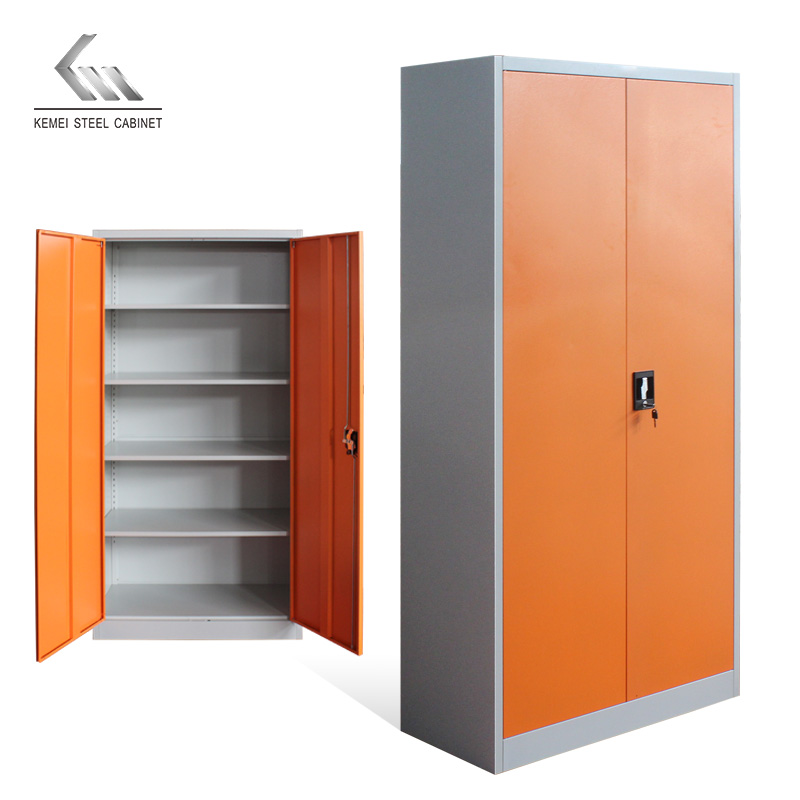 Kemei Steel Office Filing Cabinet 2 Door Storage Cupboard
