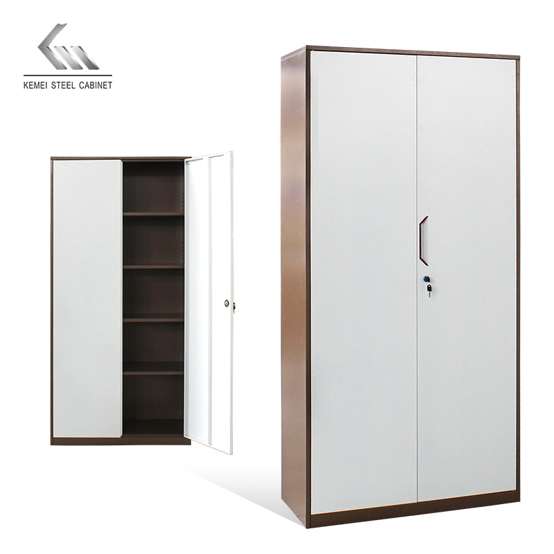 Kemei Steel Office Filing Cabinet 2 Door Storage Cupboard