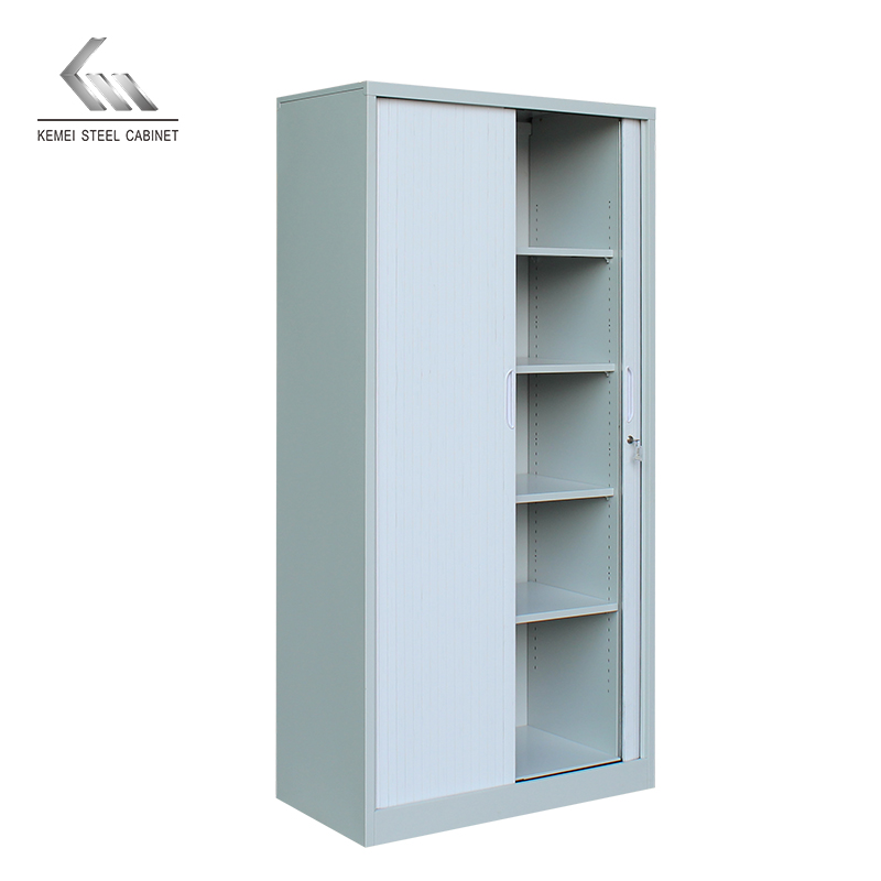 Office Cabinet Tambour Door Roller Storage File Cupboard