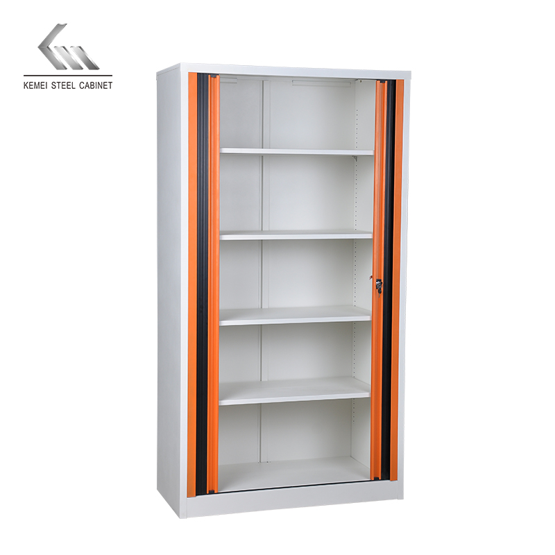 Office Cabinet Tambour Door Roller Storage File Cupboard