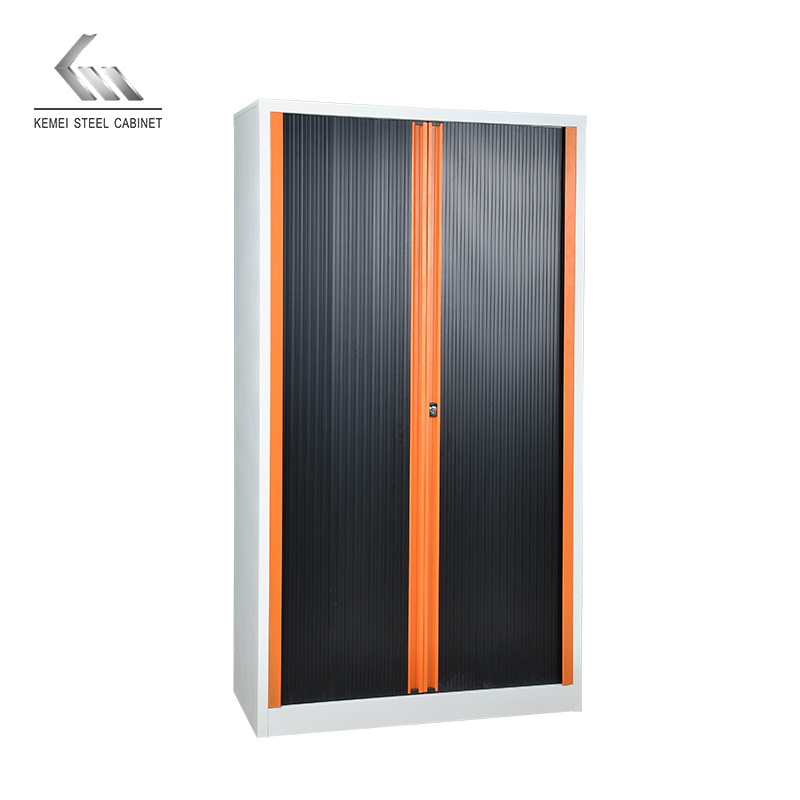 Office Cabinet Tambour Door Roller Storage File Cupboard