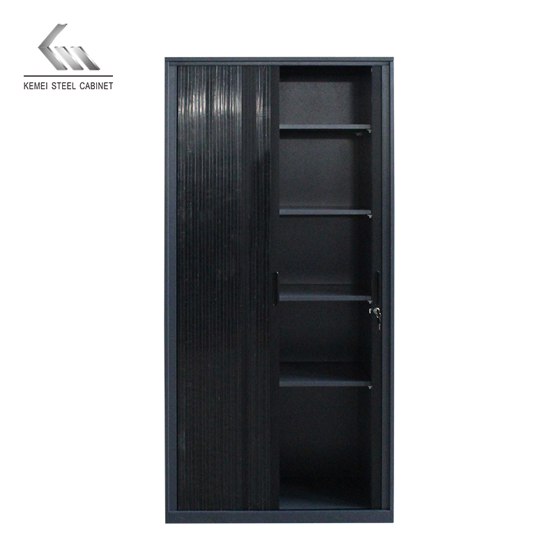 Office Cabinet Tambour Door Roller Storage File Cupboard