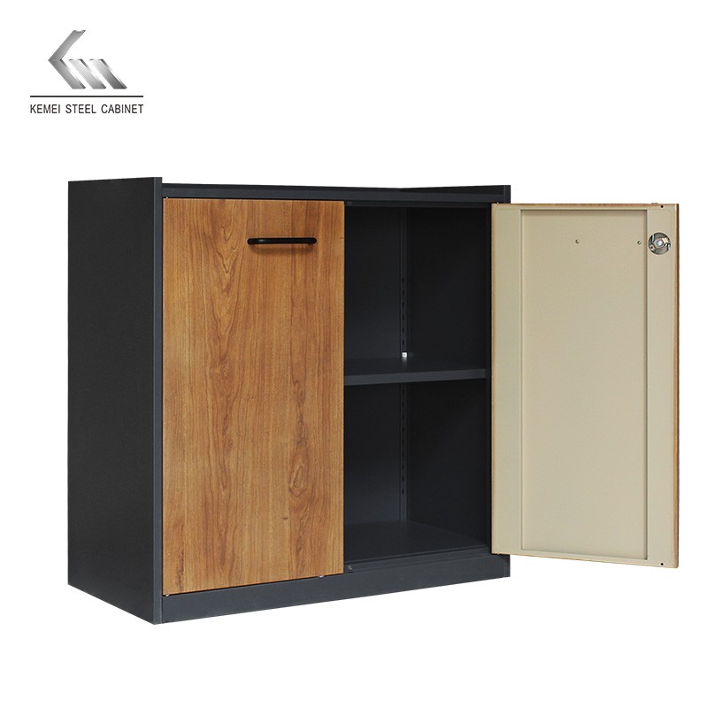 Factory Metal Short Storage Cabinet 2 Door Office Filing Cabinet