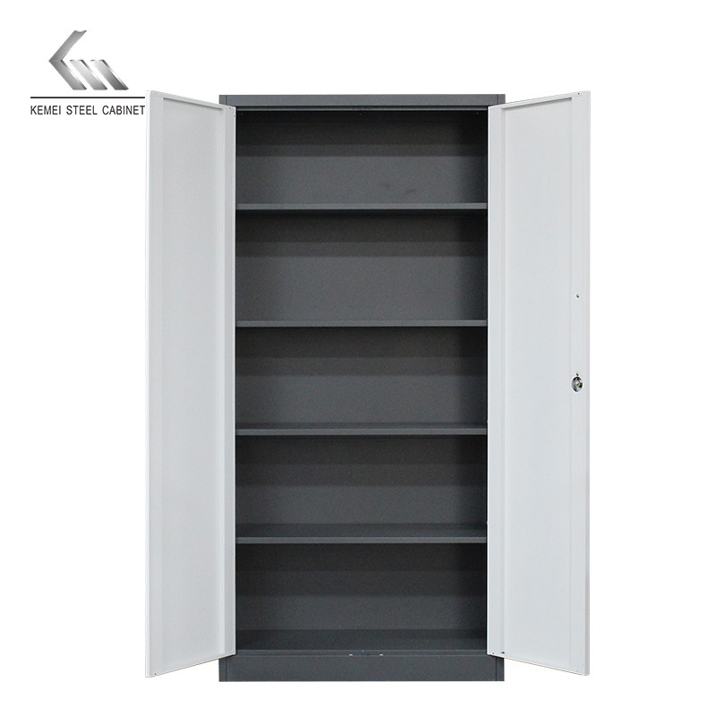 Modern Home Office Steel Furniture Gray Metal Storage Cabinet 