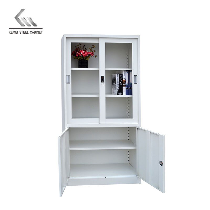 Wholesale Price with 2 Glass Door Steel Filing Cabinet for Office