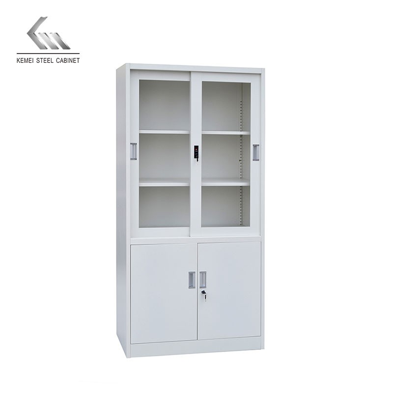 Wholesale Price with 2 Glass Door Steel Filing Cabinet for Office