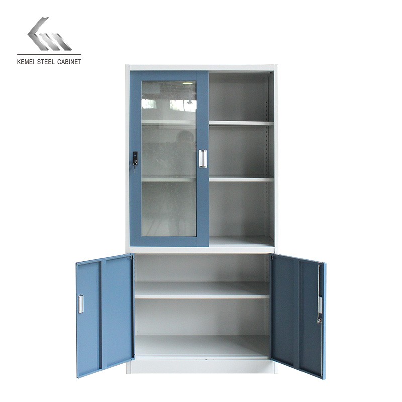 Wholesale Price with 2 Glass Door Steel Filing Cabinet for Office