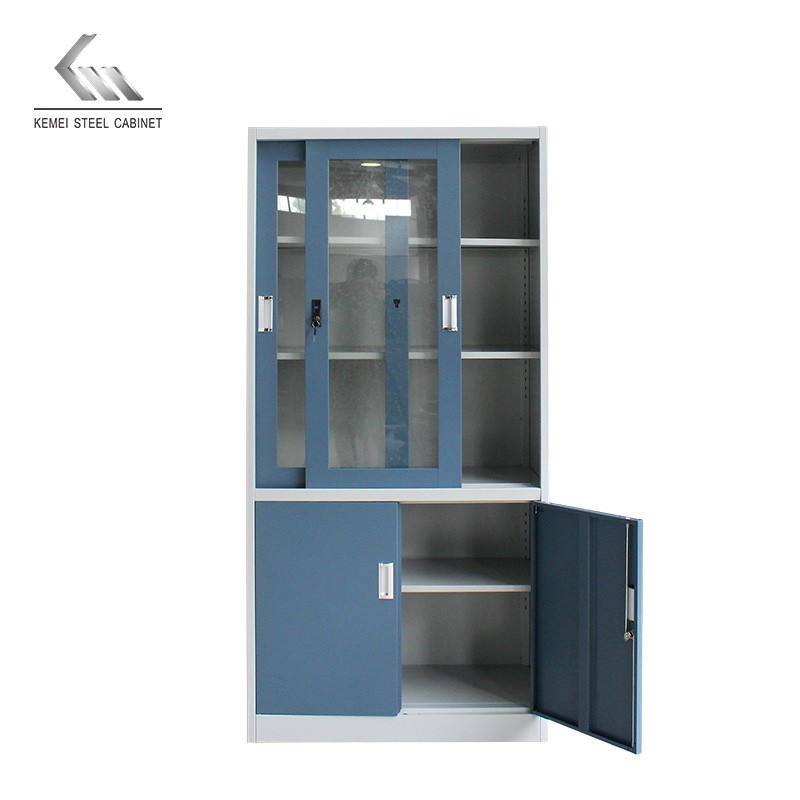 Wholesale Price with 2 Glass Door Steel Filing Cabinet for Office