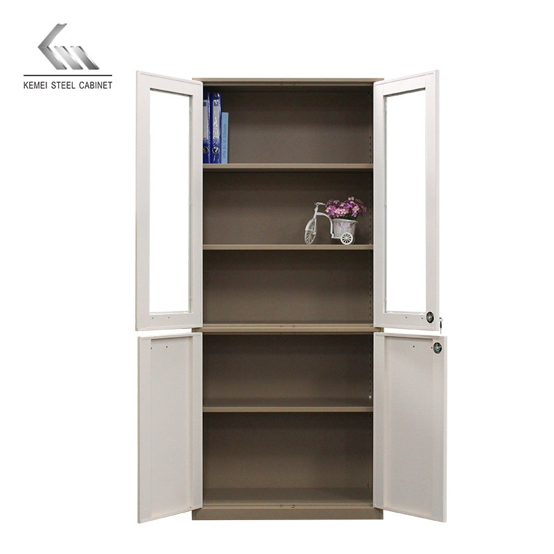 2 Swing Door Storage Steel Filing Cabinet Wardrobe Metal Cabinet