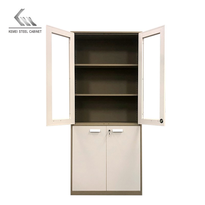 2 Swing Door Storage Steel Filing Cabinet Wardrobe Metal Cabinet