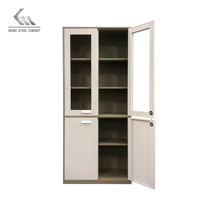 2 Swing Door Storage Steel Filing Cabinet Wardrobe Metal Cabinet