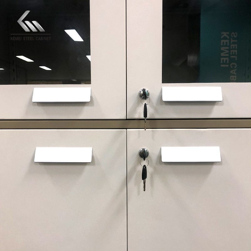 2 Swing Door Storage Steel Filing Cabinet Wardrobe Metal Cabinet