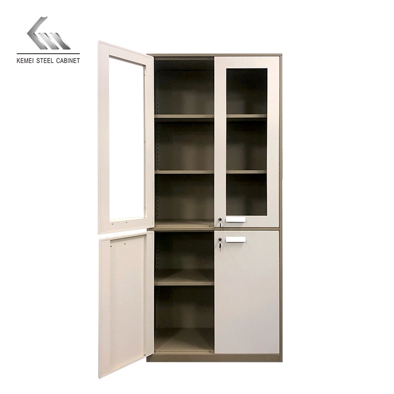 2 Swing Door Storage Steel Filing Cabinet Wardrobe Metal Cabinet