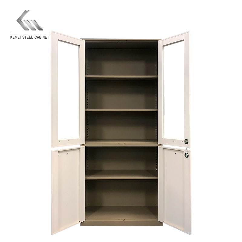2 Swing Door Storage Steel Filing Cabinet Wardrobe Metal Cabinet
