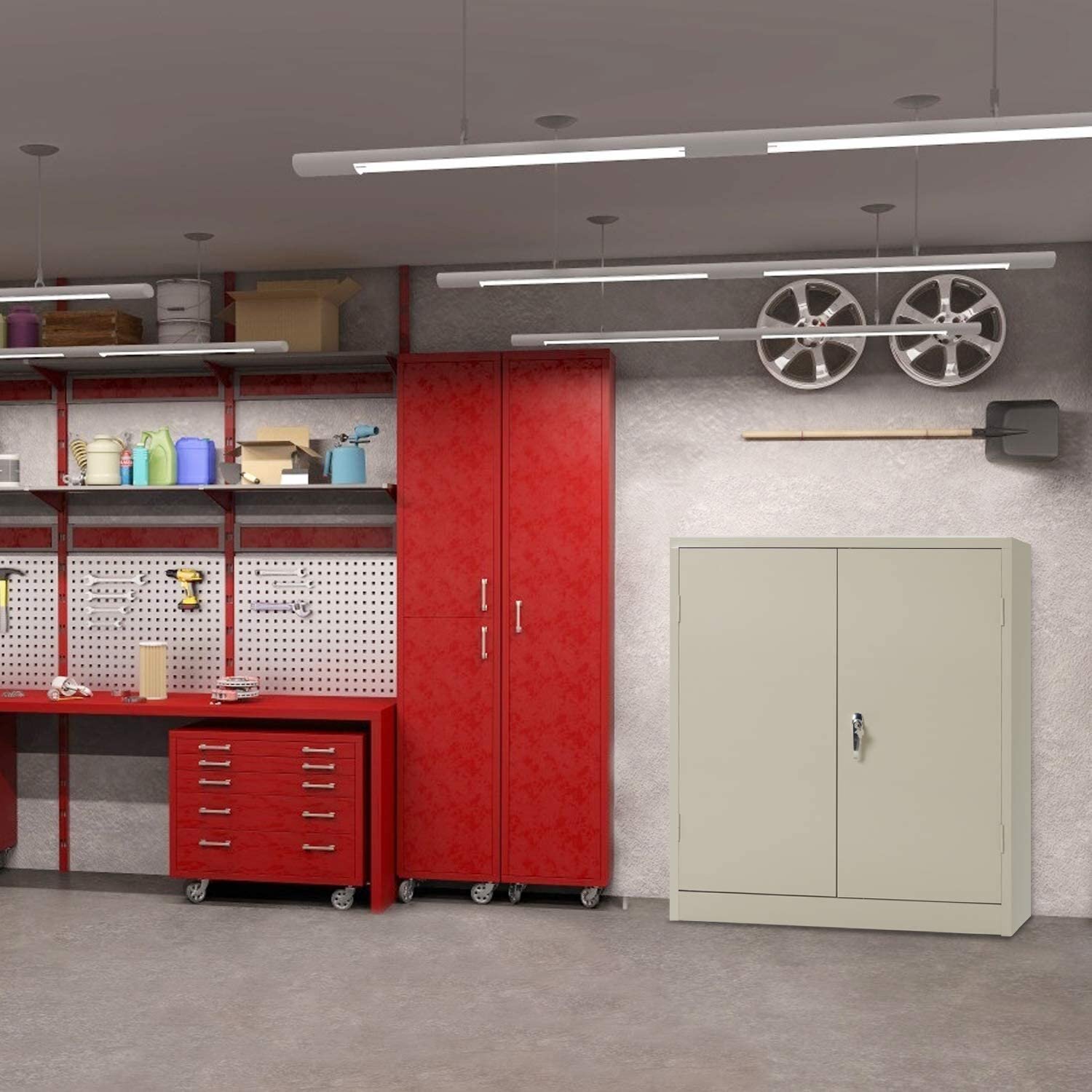 Kemei Half Height Swing Door Cupboard